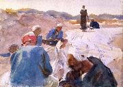 John Singer Sargent Mending a Sail oil